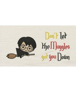 Harry potter Broom with don't let