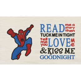Spiderman grand with read me a story