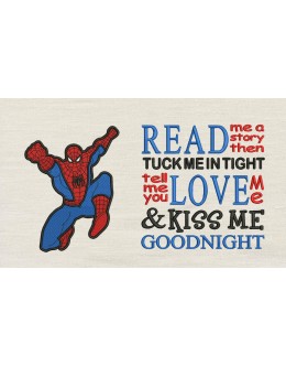 Spiderman grand with read me a story