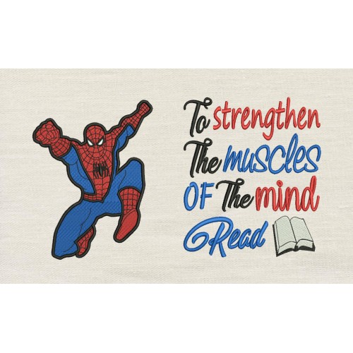 Spiderman grand with to strengthen embroidery