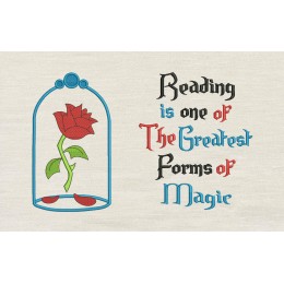 Belle Rose with reading is one