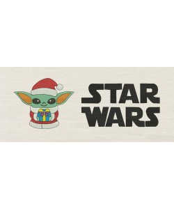 Star Wars Name with Baby Yoda Christmas