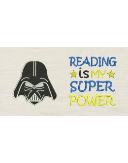 Star Wars embroidery with reading is my super power