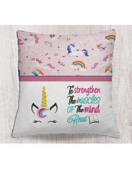 Unicorn jeune embroidery with To strengthen