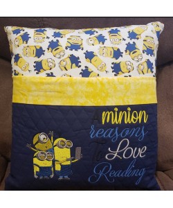 Minions sylvie with a minion reasons embroidery