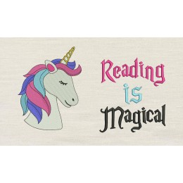 Unicorn Nas with Reading is Magical