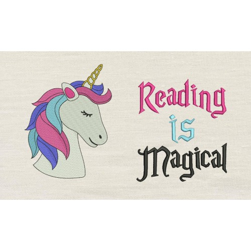 Unicorn Nas with Reading is Magical