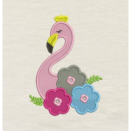 Flamingo embroidery design Flamingo embroidery design