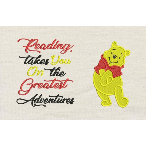Winnie the Pooh with reading takes you