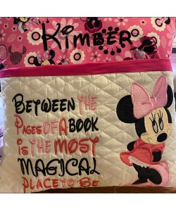 Minnie mouse embroidery with Between the Pages