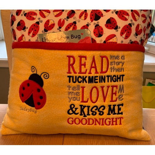 Ladybug with read me a story read reading Pillow