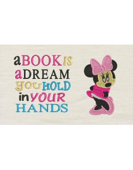 Minnie mouse embroidery a book is a deram