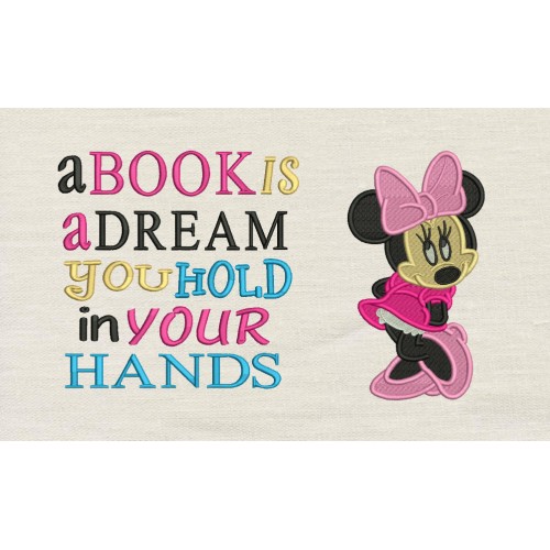 Minnie mouse embroidery a book is a deram Minnie mouse embroidery a book is a deram