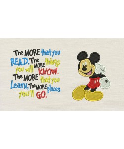 Mickey mouse embroidery V2 with the more that you read