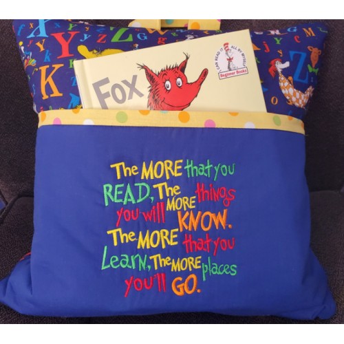 The More That You Read v2 Embroidery