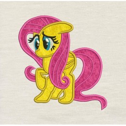 Fluttershy embroidery design