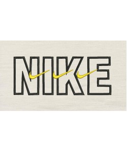 N1ke Triple Embroidery Design