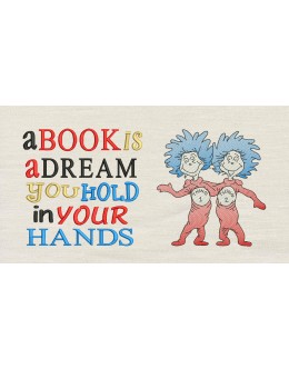 Thing 1 Thing 2 V2 with A book is dream