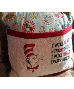 Cat in the hat with i will read designs