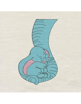 Baby Dumbo design embroidery