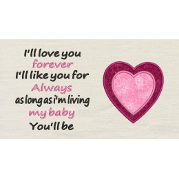 I'll love you forever with two hearts