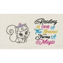 Cat princess with Reading is one of 