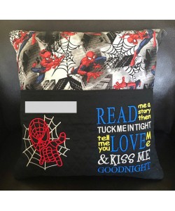Spiderman with read me a story reading pillow