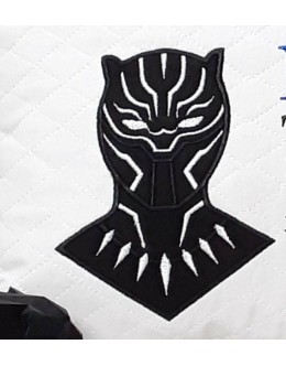 Black panther embroidery design