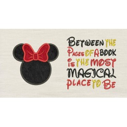 Minnie Head Between the Pages