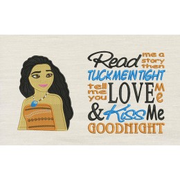 Moana emboidery with Read me a story Moana emboidery with Read me a story