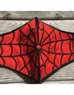 Face mask spiderman Embroidery Design For kids and adult in the hoop design