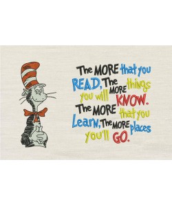 Dr. Seuss stitches with the more that you read