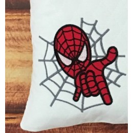 Spiderman applique design embroidery