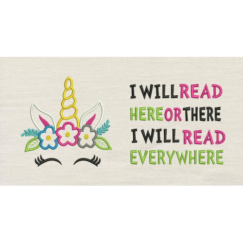 Unicorn empty with i will read