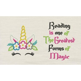 Unicorn empty with Reading is one