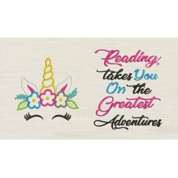 Unicorn empty with reading takes you