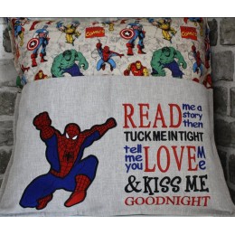 Spiderman grand read me a story Embroidery
