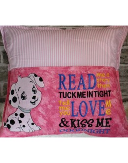 Dalmatian Dog with read me a story reading pillow