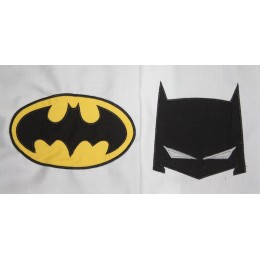 Batman Mask with Batman Logo embroidery design
