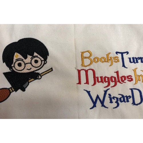 Harry potter Broom with Books turn designs