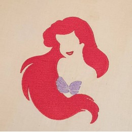Little Mermaid embroidery design