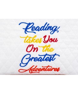 Reading takes you Machine Embroidery