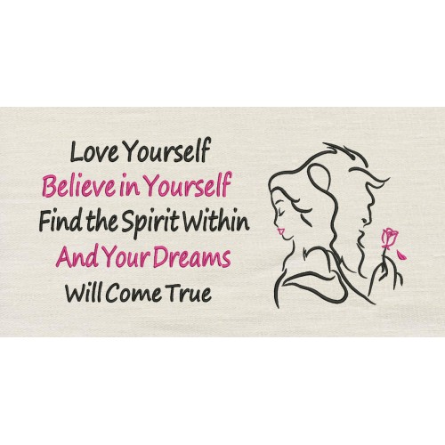 Princess Belle and the Beast with Love yourself