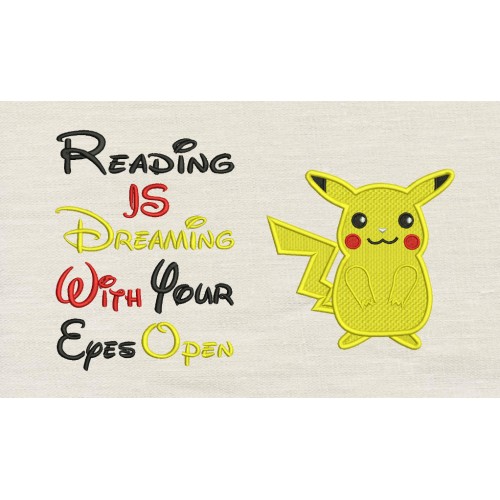 Pokemon Pikachu with reading is dreaming Reading Pillow
