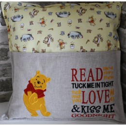 Pooh with read me a story Reading Pillow