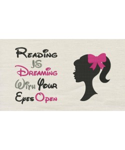 Barbie with reading is dreaming