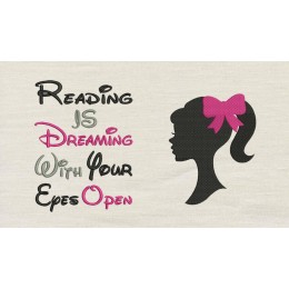 Barbie with reading is dreaming