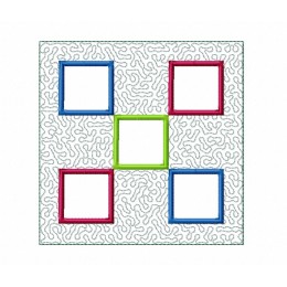 Frames Quilt Block Embroidery