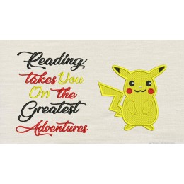 Pokemon Pikachu with reading takes you Reading Pillow