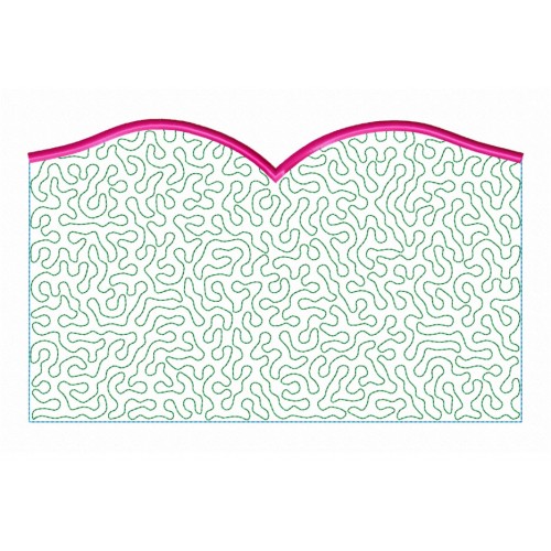 Pocket pillow stippling in the hoop Embroidery